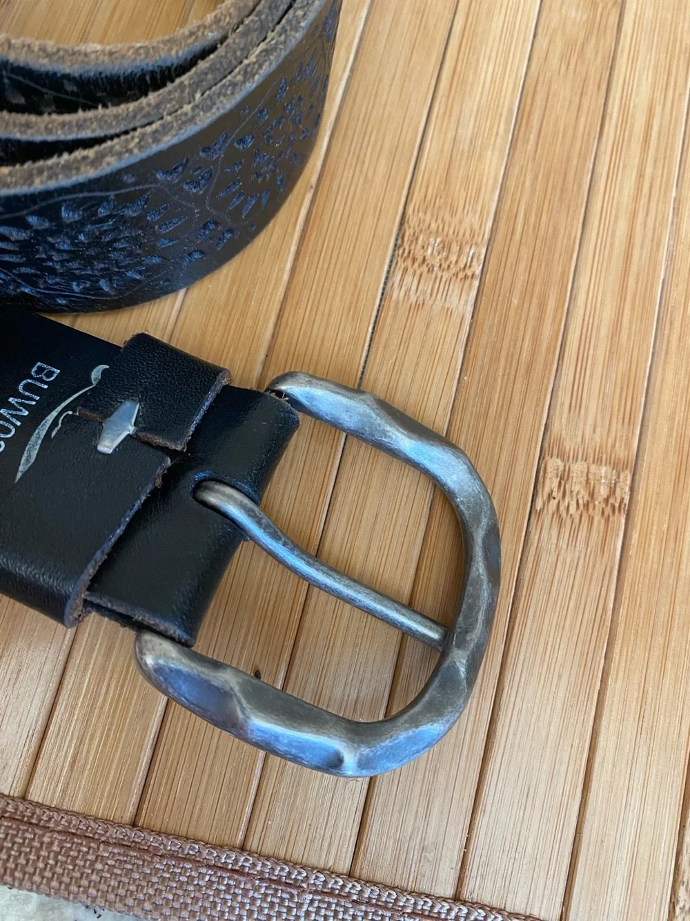 Lucky Brand Brown and Black Perforated Belts Medium